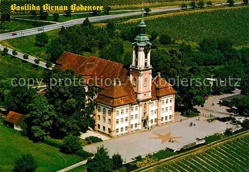 AK / Ansichtskarte Uhldingen Muehlhofen Basilika Birnau Fliegeraufnahme Kat. Uhldingen Muehlhofen