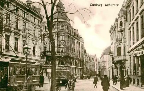 AK / Ansichtskarte Duisburg Ruhr Kuhstrasse  Kat. Duisburg