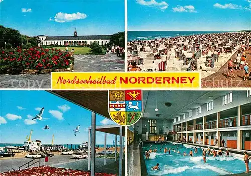 AK / Ansichtskarte Norderney Nordseebad Strand Kurhaus Moewe  Kat. Norderney