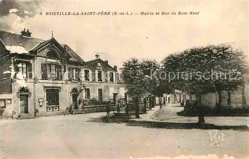 AK / Ansichtskarte Boisville la Saint Pere Mairie et Rue du Bout Neuf Kat. Boisville la Saint Pere
