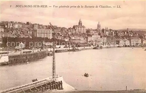 AK / Ansichtskarte Boulogne sur Mer Vue generale prise de la Batterie de Chatillon Kat. Boulogne sur Mer