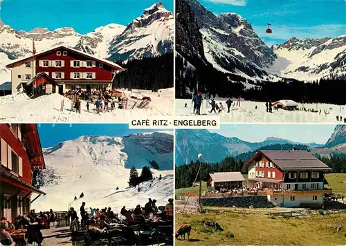 AK / Ansichtskarte Engelberg OW Restaurant Pension Gerschnialp Cafe Ritz Kat. Engelberg