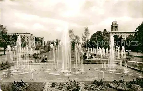 AK / Ansichtskarte Karlsruhe Baden Wasserspiele Festplatz