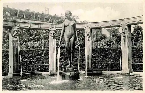 AK / Ansichtskarte Karlsruhe Baden Stephansbrunnen