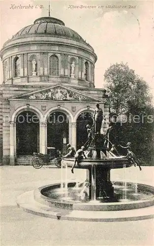 AK / Ansichtskarte Karlsruhe Baden Klosebrunnen staedtisches Bad