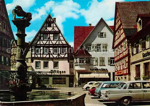 AK / Ansichtskarte Muensingen Brunnen Marktplatz Kat. Muensingen