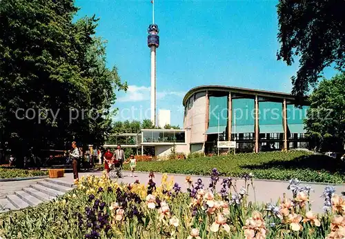 AK / Ansichtskarte Karlsruhe Baden Bundesgartenschau Schwarzwaldhalle Iris