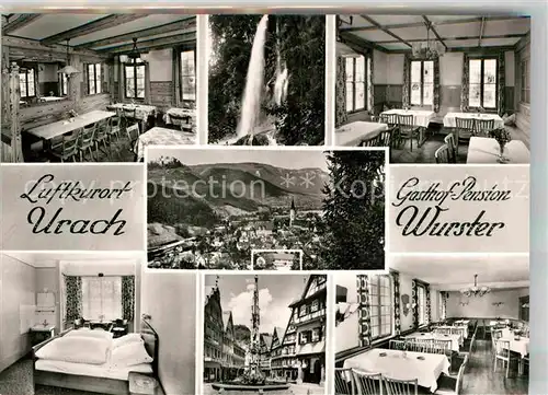 AK / Ansichtskarte Urach Bad Gasthof Pension Wurster Kat. Bad Urach