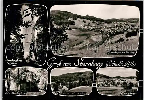 AK / Ansichtskarte Gomadingen Sternbergturm Offenhausen Panorama Kat. Gomadingen