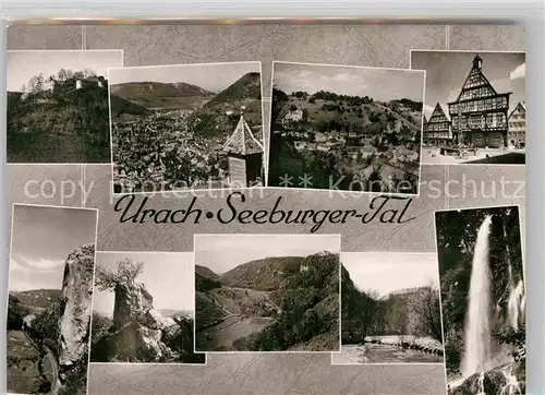 AK / Ansichtskarte Urach Bad Seeburger Tal Wasserfall  Kat. Bad Urach