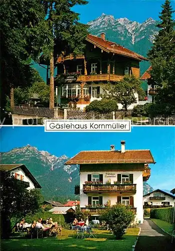 AK / Ansichtskarte Garmisch Partenkirchen Gaestehaus Kornmueller Kat. Garmisch Partenkirchen