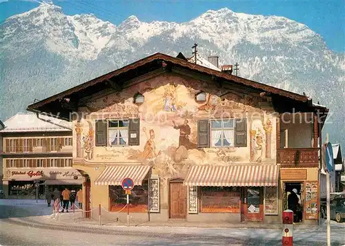 AK / Ansichtskarte Garmisch Partenkirchen Freskenmalerei Kat. Garmisch Partenkirchen