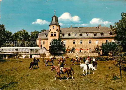 AK / Ansichtskarte Gattendorf Oberfranken Hotel Pension Restaurant Cafe Schloss Pferde Kat. Gattendorf