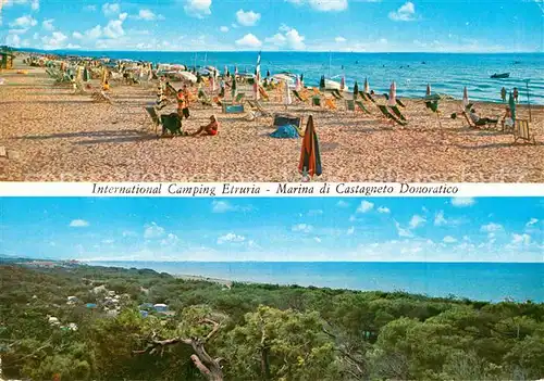 AK / Ansichtskarte Marina di Castagneto Carbucci Livorno Strnad International Camping Etruria