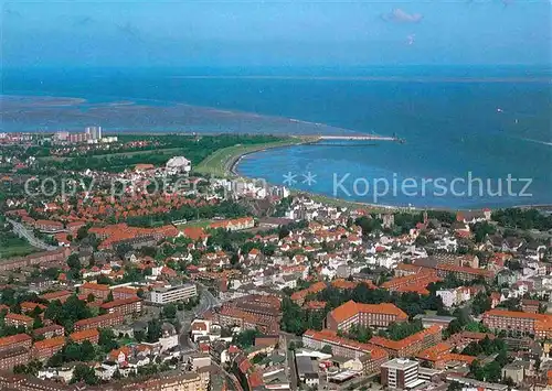 AK / Ansichtskarte Cuxhaven Doese Nordseebad Fliegeraufnahme