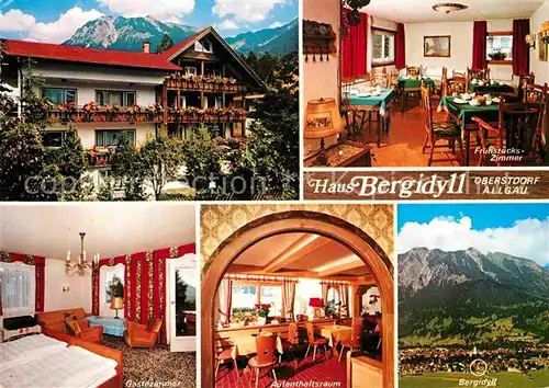 AK / Ansichtskarte Oberstdorf Gaestehaus Bergidyll Kat. Oberstdorf