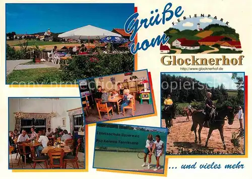 AK / Ansichtskarte Stamsried Glocknerhof Reiten Tennis Kat. Stamsried