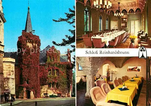 AK / Ansichtskarte Tabarz Schloss Reinhardsbrunn Ahnensaal Schlosskellerbar Kat. Tabarz Thueringer Wald