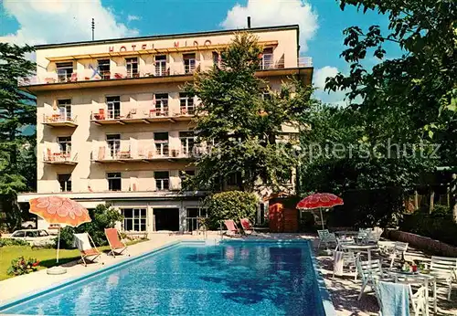 AK / Ansichtskarte Meran Merano Hotel Nido Swimmingpool