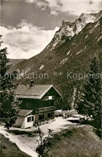 AK / Ansichtskarte Mittenwald Bayern Gasthof Gletscherschliff Alpen Kat. Mittenwald