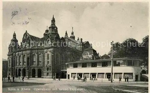 AK / Ansichtskarte Koeln Rhein Opernhaus mit neuer Terrasse Kat. Koeln