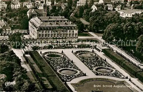 AK / Ansichtskarte Bruehl Rheinland Schloss Augustusburg Fliegeraufnahme Kat. Bruehl