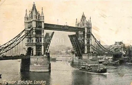 AK / Ansichtskarte London Tower Bridge River Thames Kat. City of London