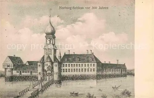 AK / Ansichtskarte Norburg Schloss vor 300 Jahren Kuenstlerkarte Kat. Nordburg Als Sonderborg