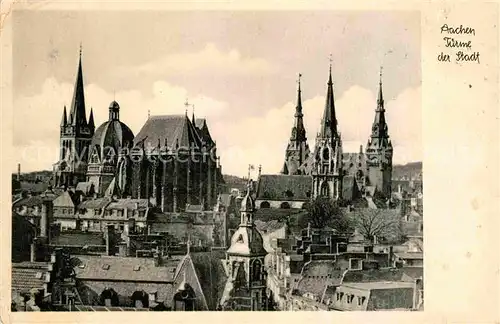 AK / Ansichtskarte Aachen Tuerme der Stadt Kirche Kat. Aachen