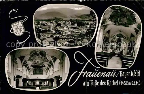 AK / Ansichtskarte Frauenau Panorama Kirche  Kat. Frauenau