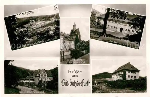 AK / Ansichtskarte Salzdetfurth Bad Solbad Jugendherberge Krankenhaus Kirche Kat. Bad Salzdetfurth