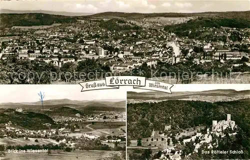 AK / Ansichtskarte Loerrach Wiesental Roetteler Schloss Kat. Loerrach