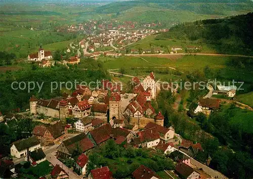 AK / Ansichtskarte Vellberg Fliegeraufnahme Stoeckenburg Siedlung Kat. Vellberg