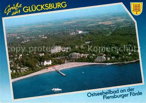AK / Ansichtskarte Gluecksburg Ostseebad Fliegeraufnahme Kat. Gluecksburg (Ostsee)