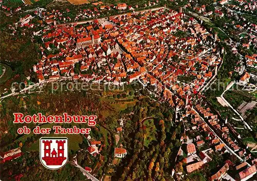 AK / Ansichtskarte Rothenburg Tauber Fliegeraufnahme Kat. Rothenburg ob der Tauber