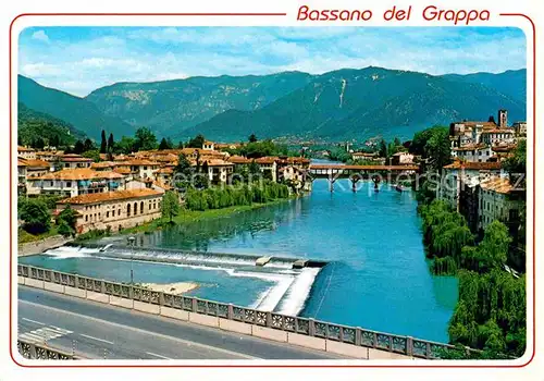 AK / Ansichtskarte Bassano del Grappa Fiume Brenta Ponte degli Alpini Kat. Bassano Del Grappa