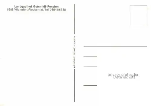 AK / Ansichtskarte Vilshofen Donau Landgasthof Gutsmidl Pension  Kat. Vilshofen an der Donau