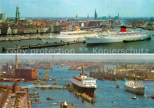 AK / Ansichtskarte Hamburg Hafen Dampfer  Kat. Hamburg