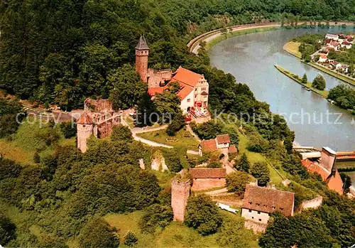 AK / Ansichtskarte Hirschhorn Neckar Fliegeraufnahme Burg Kat. Hirschhorn (Neckar)