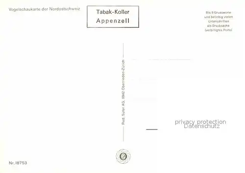 AK / Ansichtskarte Sankt Gallen Landkarte der Nordwestschweiz Kat. Sankt Gallen