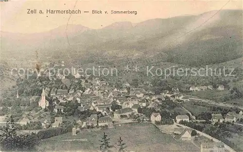 AK / Ansichtskarte Zell Harmersbach Blick vom Sommerberg Kat. Zell am Harmersbach