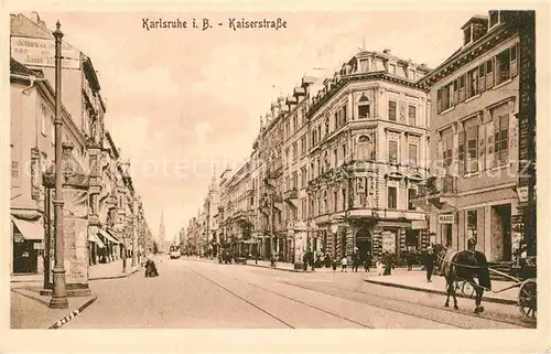 AK / Ansichtskarte Karlsruhe Baden Kaiserstrasse