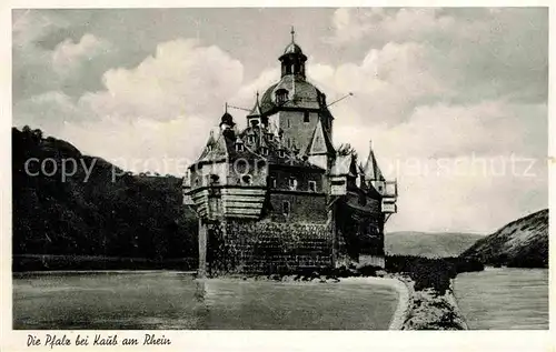 AK / Ansichtskarte Kaub Rhein Die Pfalz Burg Pfalzgrafenstein