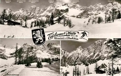 AK / Ansichtskarte Ramsau Dachstein Steiermark Winterpanorama mit Tuerlwandhuette Dachsteingebirge Kat. Ramsau am Dachstein