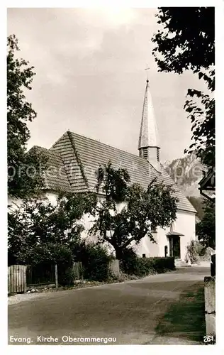 AK / Ansichtskarte Oberammergau Evangelische Kirche Kat. Oberammergau