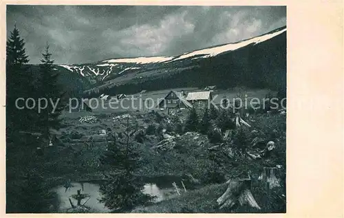 AK / Ansichtskarte Riesengebirge Blaugrund Gewitter im Mai Schlesische Gebirgsbilder Kat. Tschechische Republik