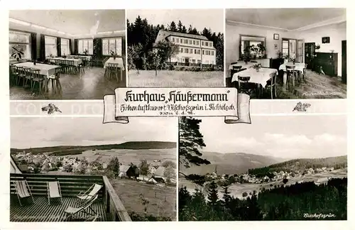AK / Ansichtskarte Bischofsgruen Kurhaus Haeussermann Panorama Kat. Bischofsgruen