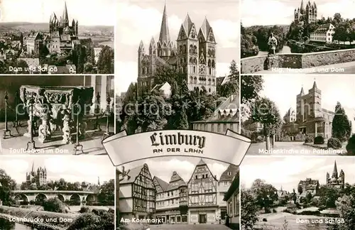AK / Ansichtskarte Limburg Lahn Dom Nepomuk Schloss Kat. Limburg a.d. Lahn