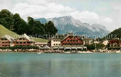 AK / Ansichtskarte Berchtesgaden Dorf Koenigssee Hotel Schiffmeister Kat. Berchtesgaden