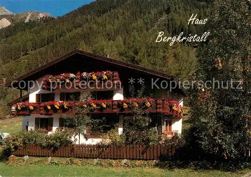 AK / Ansichtskarte Laengenfeld Oetztal Haus Bergkristall Gaesteheim Kat. Laengenfeld